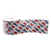 Humster Crabs Patriotic Summer Pattern Ripsband (Spule)