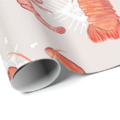 Humster Crustacean Watercolor Schneeflockenmuster Geschenkpapier (Rolleneckpunkt)