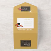 Humster Mobster 🦞 Funny Cartoon Gangster All In One Einladung (Außenbereich)