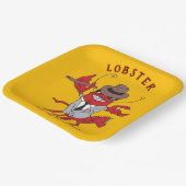 Humster Mobster 🦞 Funny Cartoon Gangster Pappteller (Gewinkelt)