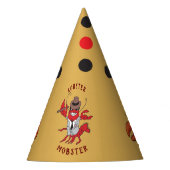 Humster Mobster 🦞 Funny Cartoon Gangster Partyhütchen (Vorderseite)