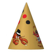 Humster Mobster 🦞 Funny Cartoon Gangster Partyhütchen (Links)