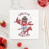 Humster Mobster 🦞 Funny Cartoon Gangster Serviette (Beispiel)