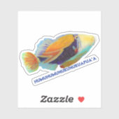 Humu Trigger Fish Hawaiian Sticker (Blatt)