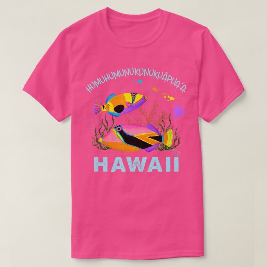 Humuhumunukunukuapuaa Hawaiian Tropical Fish T-Shirt (Design vorne)
