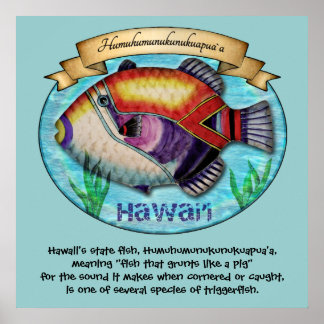 Humuhumunukunukuapua'a Poster
