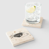 Humuhumunukunukuapua'a Steinuntersetzer (Seitenansicht)