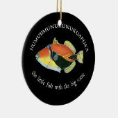 Humuhumunukunukuapua'a The Hawaiin Triggerfish Keramik Ornament (Rechts)