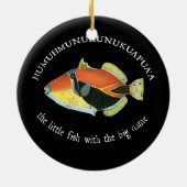 Humuhumunukunukuapua'a The Hawaiin Triggerfish Keramik Ornament (Hinten)