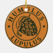 Humulus lupulus hop for craft keramikornament (Hinten)