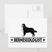 Humurer Bernese Mountain Dog Postkarte (Vorne/Hinten)