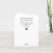 Humurer Geburtsdatum von Penny Karte (Rückseite)