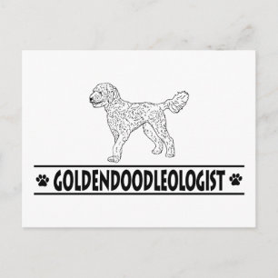 Humurer Goldendoodle Postkarte