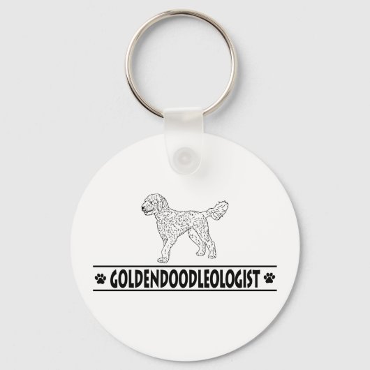 Humurer Goldendoodle Schlüsselanhänger (Vorderseite)