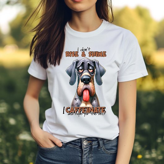 Humurer Hund: Der lustige Hund Typografischer T - T-Shirt