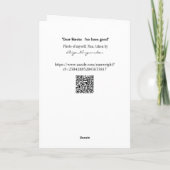 Humurer Lieber Santa Karte (Rückseite)