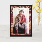 Humurer Lieber Santa Karte (Gelbe Blume)