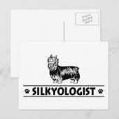 Humurer Silky Terrier Postkarte (Vorne/Hinten)