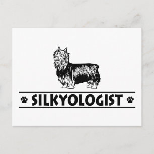 Humurer Silky Terrier Postkarte