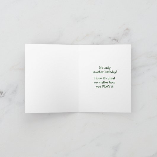 Humurer Tennis Geburtstagskarte Karte (Innenseite)