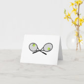 Humurer Tennis Geburtstagskarte Karte (Gelbe Blume)