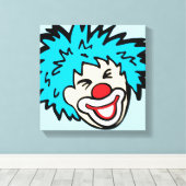Humus clown Grafik-Leinwand-Wrapper Leinwanddruck (Insitu (Holzboden))