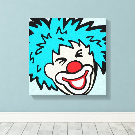 Humus clown Grafik-Leinwand-Wrapper Leinwanddruck (Insitu (Holzboden))