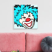 Humus clown Grafik-Leinwand-Wrapper Leinwanddruck (Insitu (Wohnzimmer))