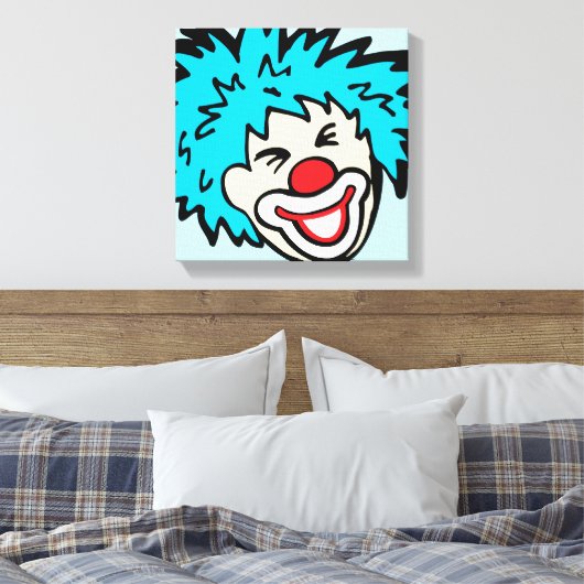 Humus clown Grafik-Leinwand-Wrapper Leinwanddruck (Insitu (Schlafzimmer))