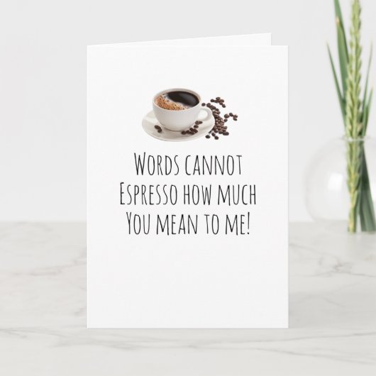 Humus Geburtstag, Jahrestag, Kartenkaffee Karte (Vorderseite)