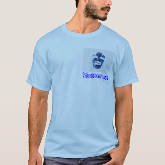 humvAwA Blau "das Anti-Leben" Shirt (Vorderseite)