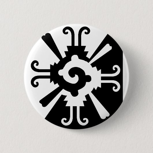 Hunab Ku-Black und White Button (Vorderseite)