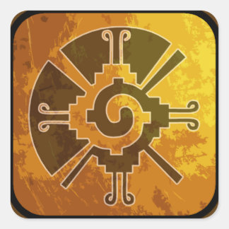 Hunab Ku Brown Stickers