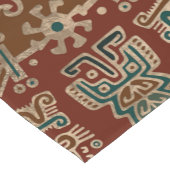 Hunab Ku Gold rot und aquamarin Kurzer Tischläufer (Ecke)