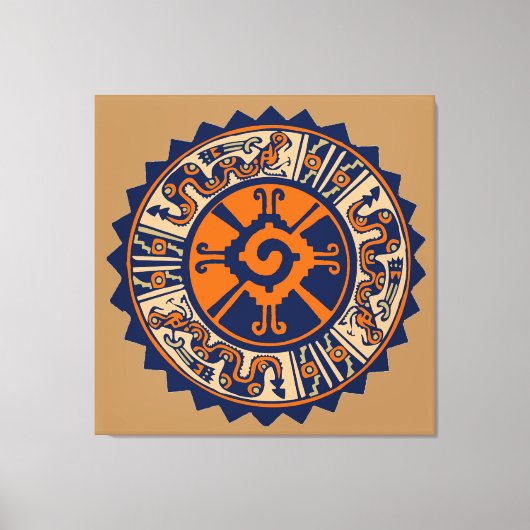 Hunab Ku Mayan Diety Leinwanddruck (Vorderseite)