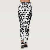 Hunab Ku Mayasymbol Schwarzweiss-#3 Leggings (Rückseite)