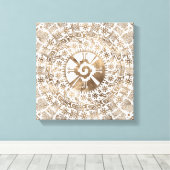 Hunab Ku Pastel gold #2 Leinwanddruck (Insitu (Holzboden))