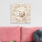 Hunab Ku Pastel gold #2 Leinwanddruck (Insitu (Wohnzimmer))