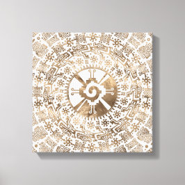 Hunab Ku Pastel gold #2 Leinwanddruck