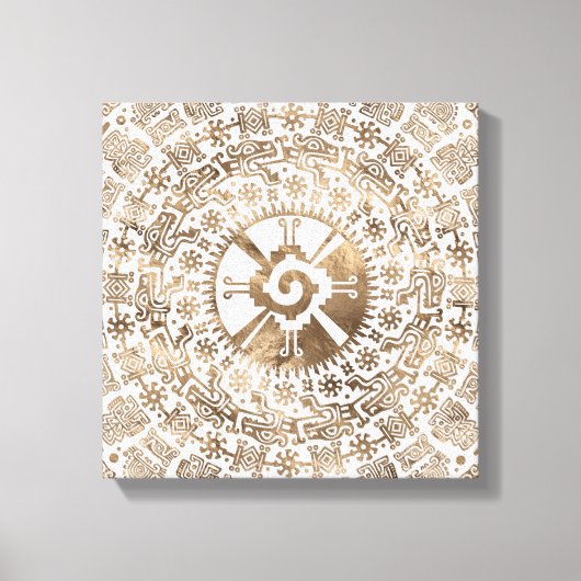 Hunab Ku Pastel gold #2 Leinwanddruck (Vorderseite)