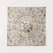 Hunab Ku Pastellgold #2 Wandteppich (Vorderseite)