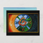 Hunab Ku Postkarte (Vorne/Hinten)