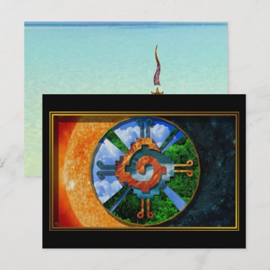 Hunab Ku Postkarte (Vorne/Hinten)