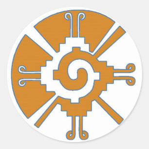 HUNAB KU RUNDER AUFKLEBER