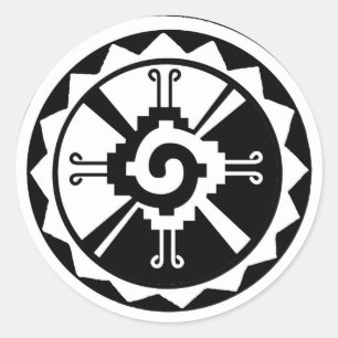 Hunab Ku Schöpfer & Himmelsplaneten Runder Aufkleber