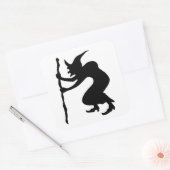HUNCHBACK HALLOWEEN WITCH QUADRATISCHER AUFKLEBER (Umschlag)