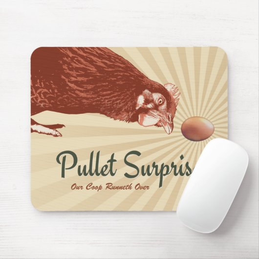 Hünchen-Überraschung unser Korb Runneth vorbei Mousepad (Mit Mouse)