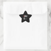 Huncle Like A Normal Uncle Only Hunter Stern-Aufkleber (Tasche)