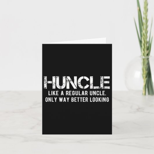 Huncle wie ein normaler Onkel nur viel besser auss Karte (Vorderseite)