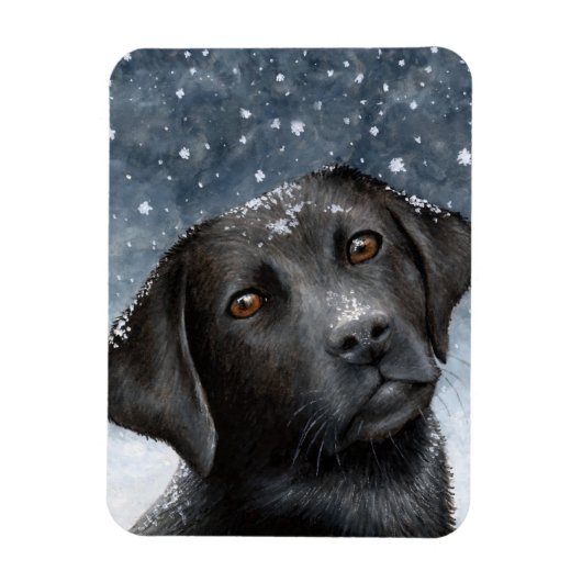 Hund 100 schwarzer Labrador-Foto-Magnet Magnet (Vertikal)